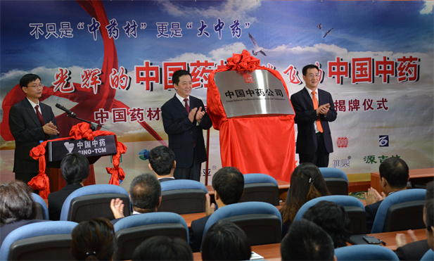 2014年8月6日，中尊龙凯时材公司更名为中国中药公司揭牌仪式举行，成为公司从中药材经营向中药工业再到中药大健康产业跨越的战略性开局，“以工业为主导，以科技为支撑，大力发展资源产业，深挖传统商贸优势，积极进入中药大健康增值服务领域”的全产业链战略正式确立。.jpg